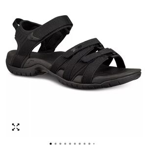 Sleek Black Strappy Sandals
